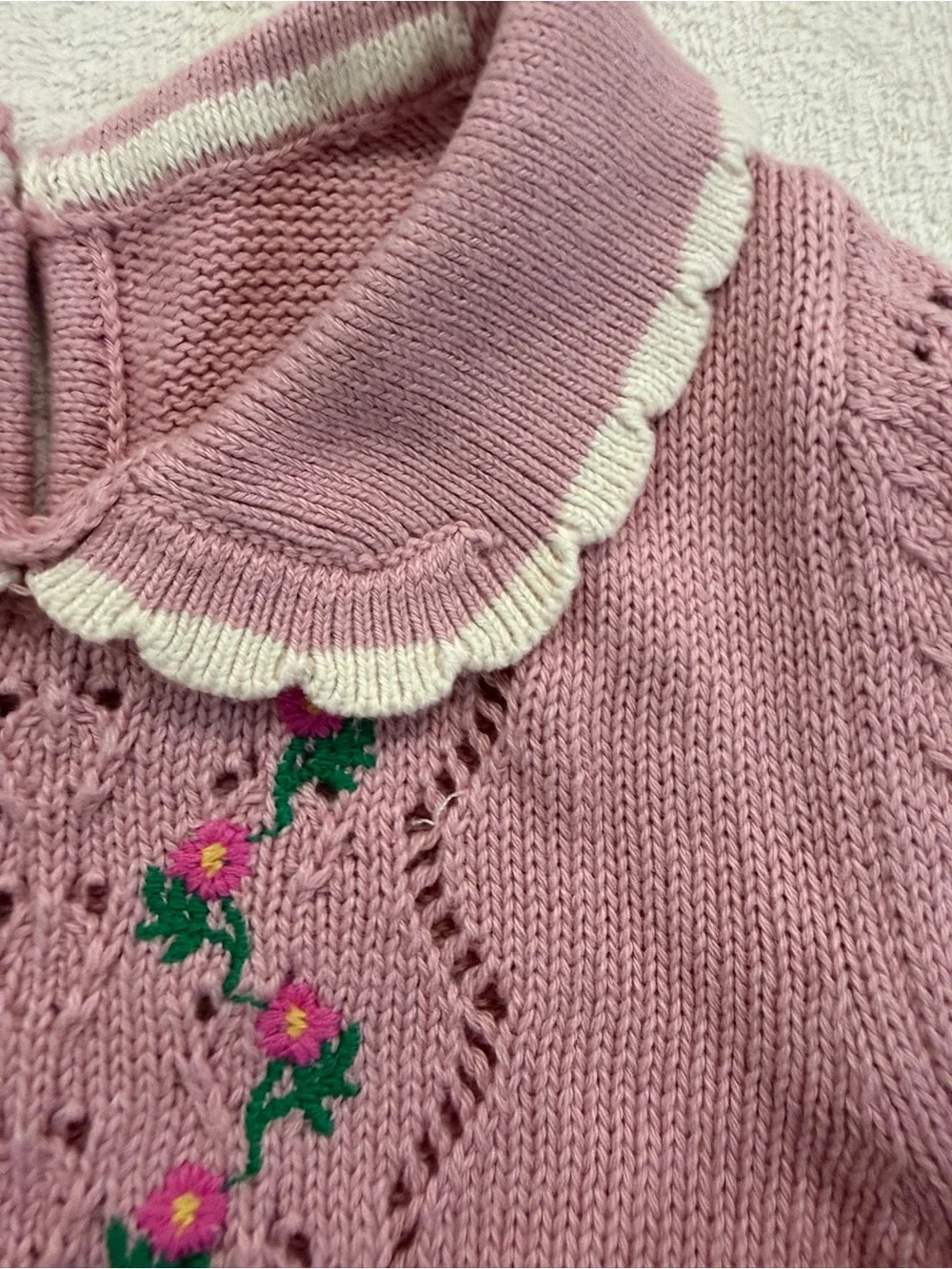 NWOT Boden(label removed) baby girl knitting Dress 6-9M